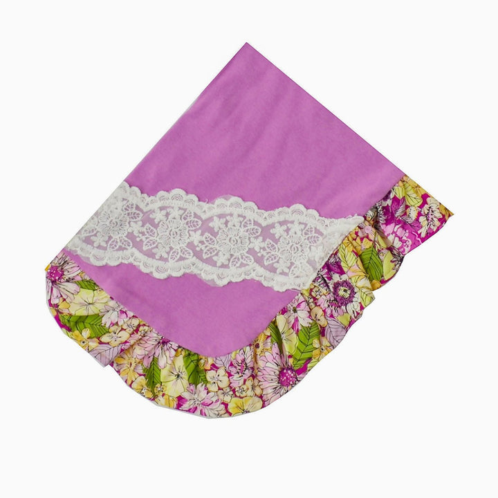 Purple May Flowers Blanket