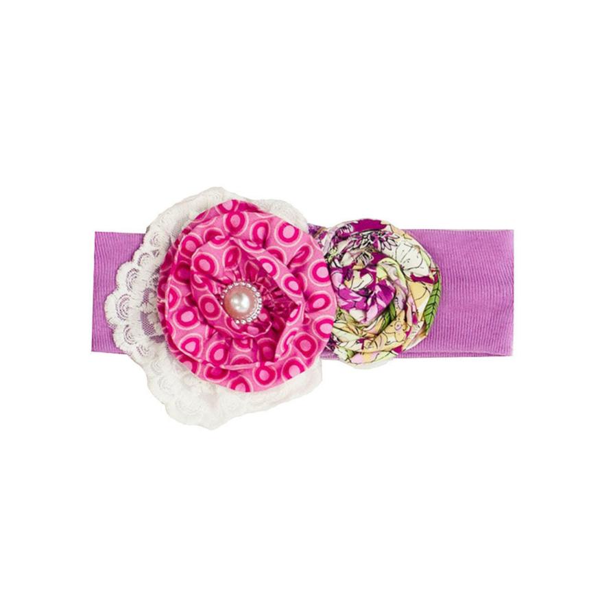 Purple May Flowers Headband