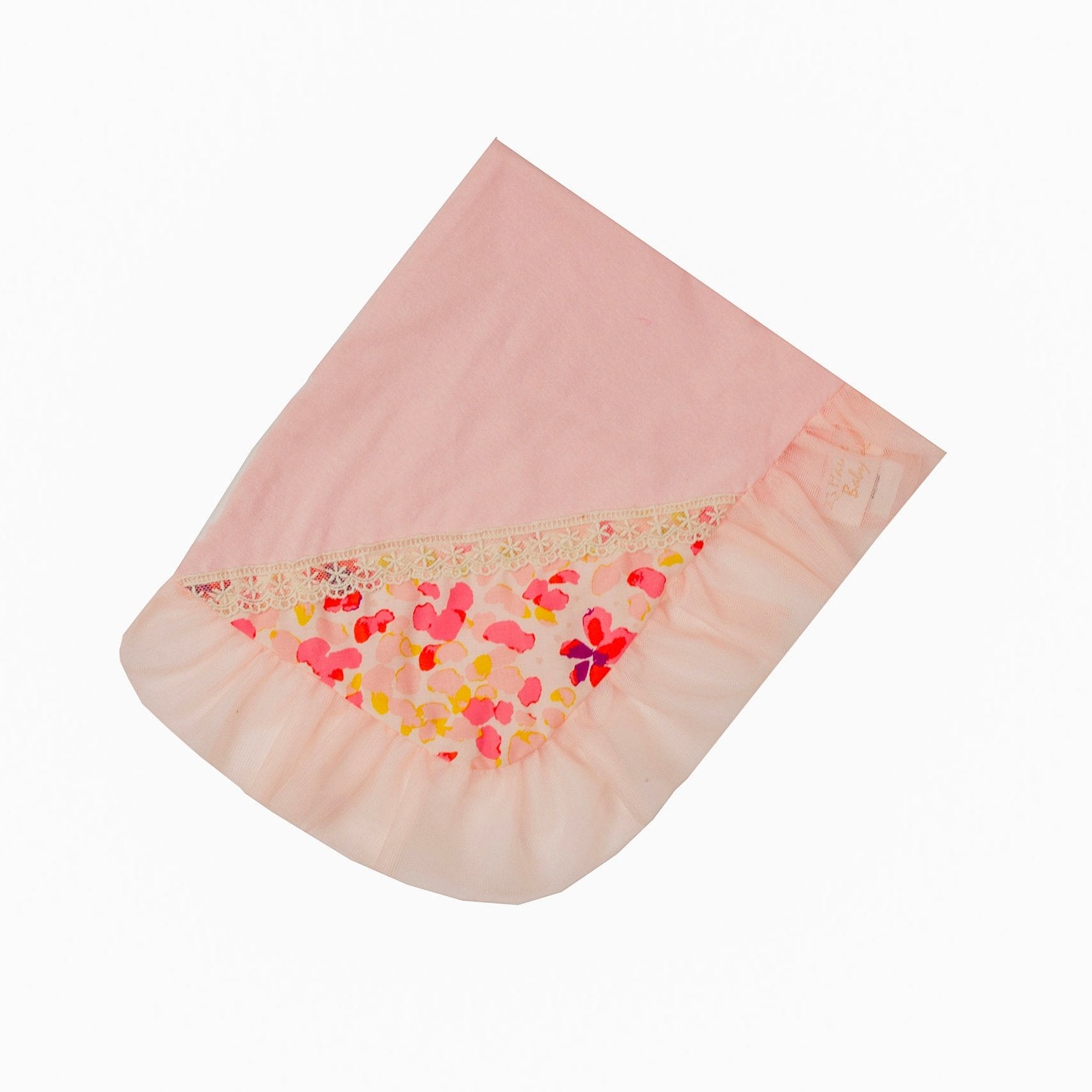 Peach Floral Print Blanket