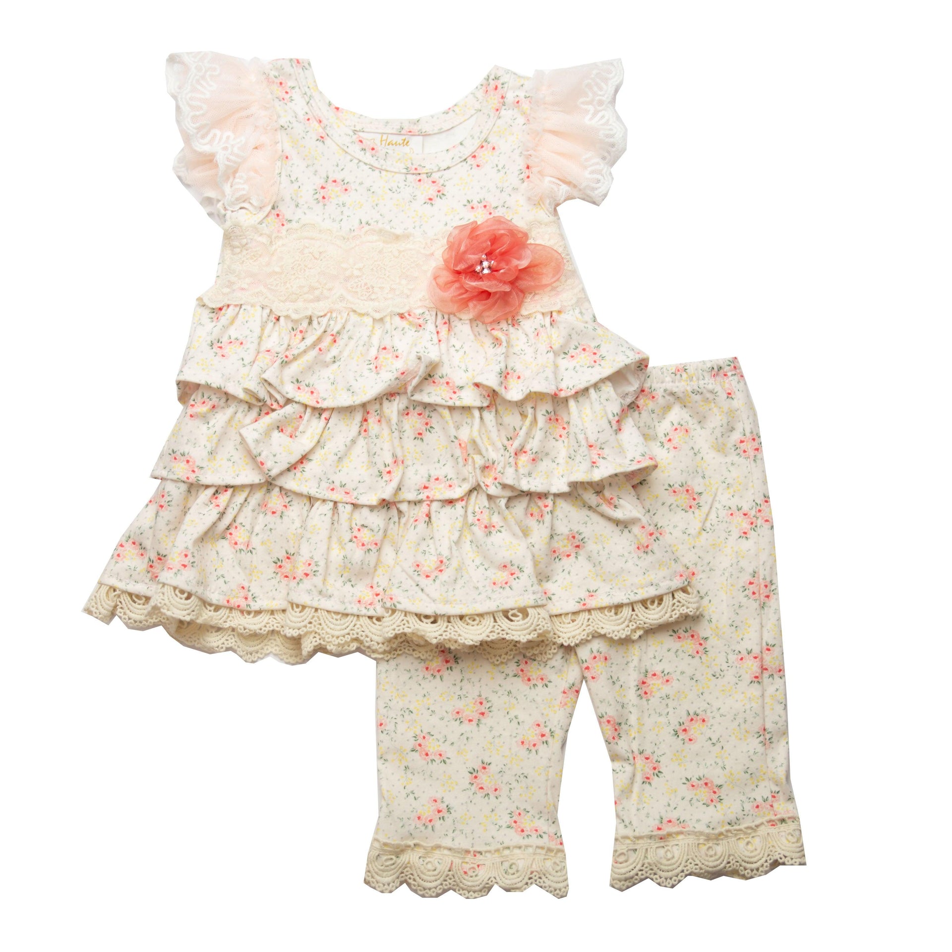 Hint of spring Infant Toddler Girls Tunic Set