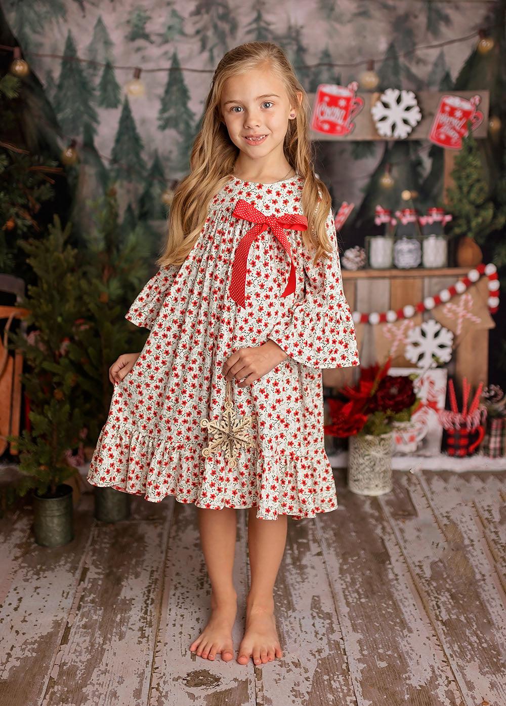 Holly Jolly Dress for Baby Girls 