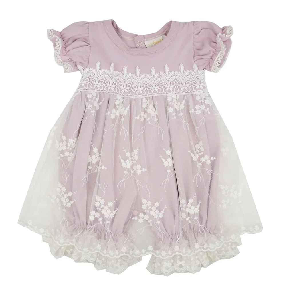 Lilac Mist Infant Girls Bubble Dress
