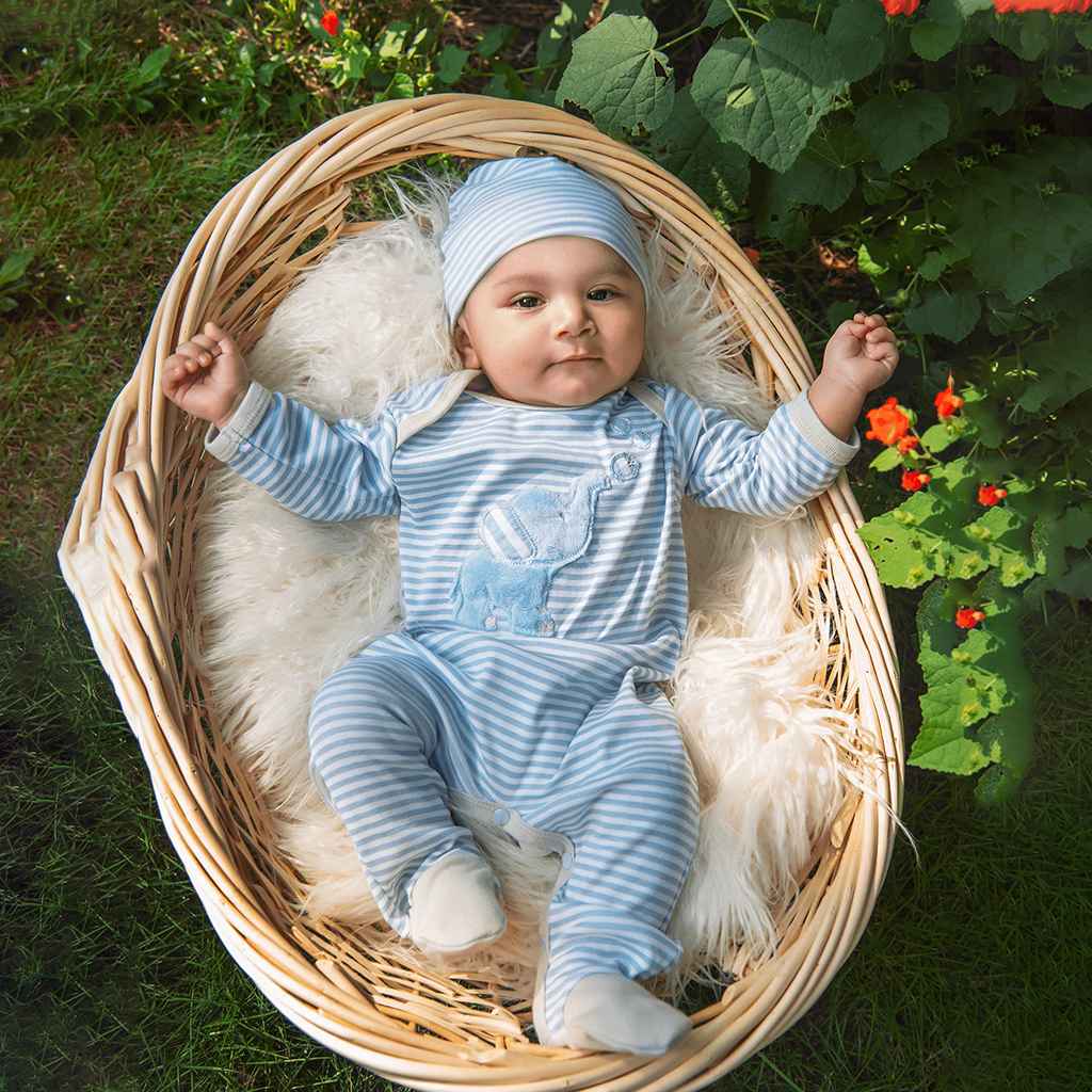 Bubbles Baby Boy Footie - Haute Baby