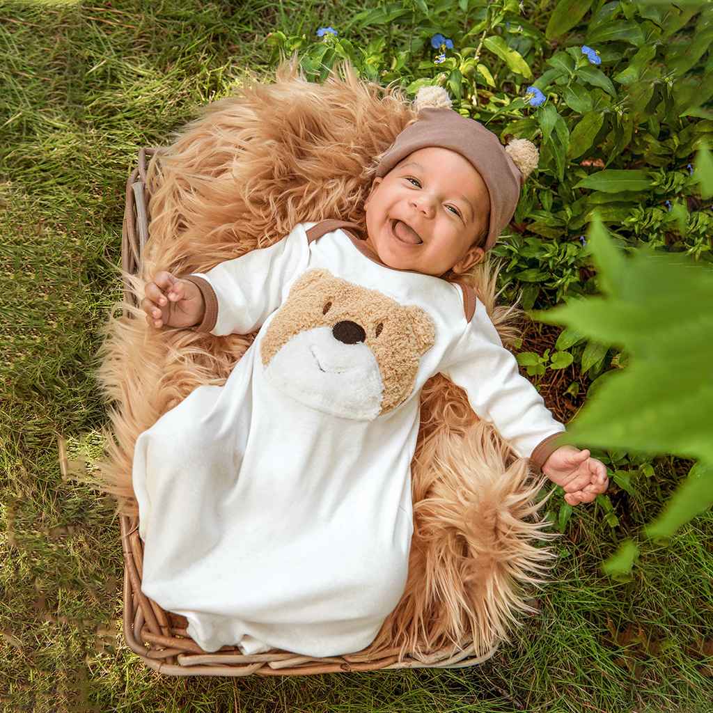 Bear Wear Newborn Boy Gown