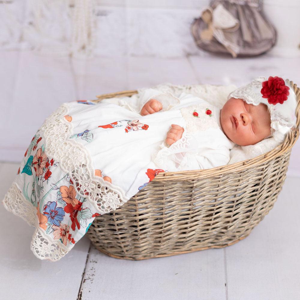 Premium Quality Ella's Bouquet Gown for Baby Girl 