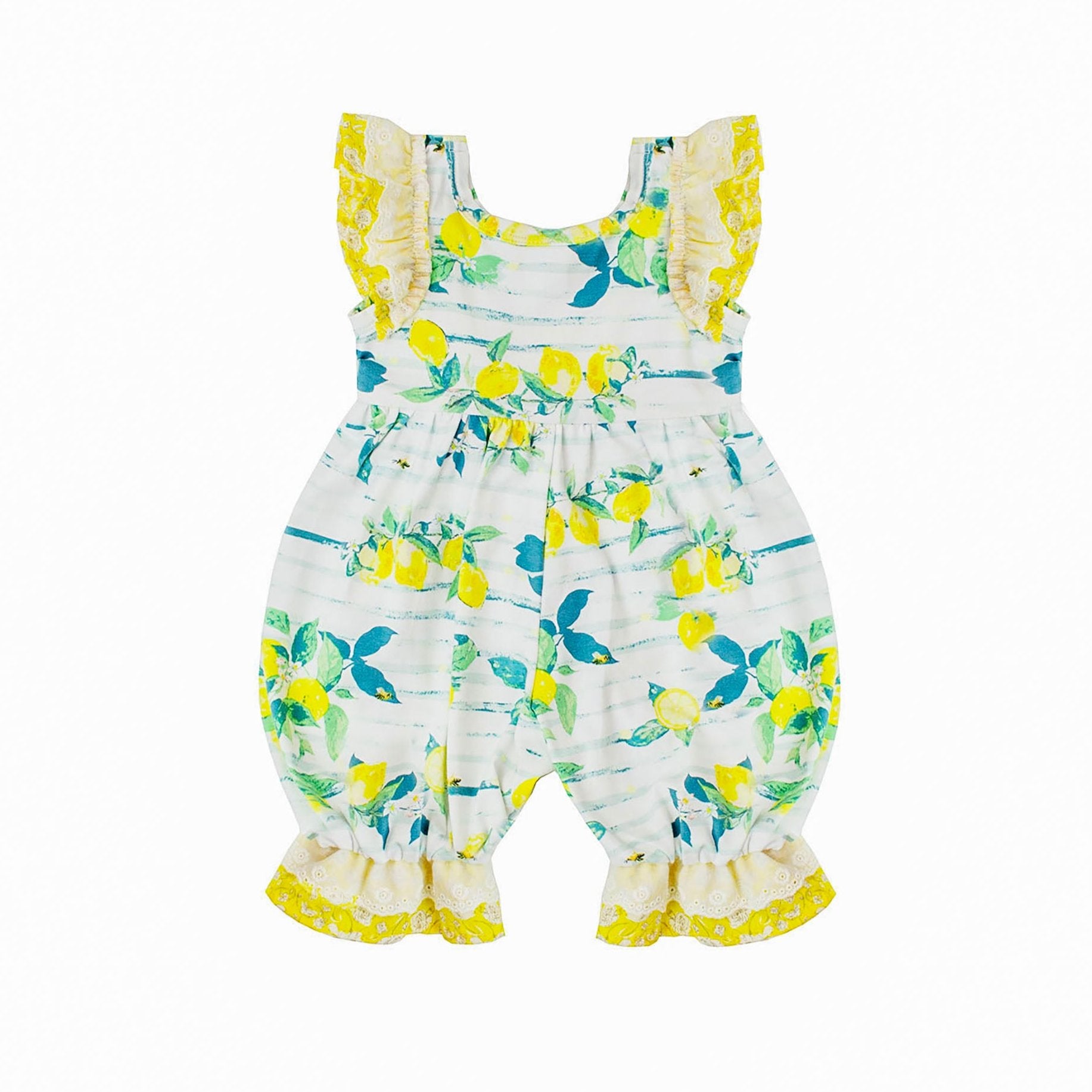 Premium Quality Lemon Drop Romper for Newborn Babies 