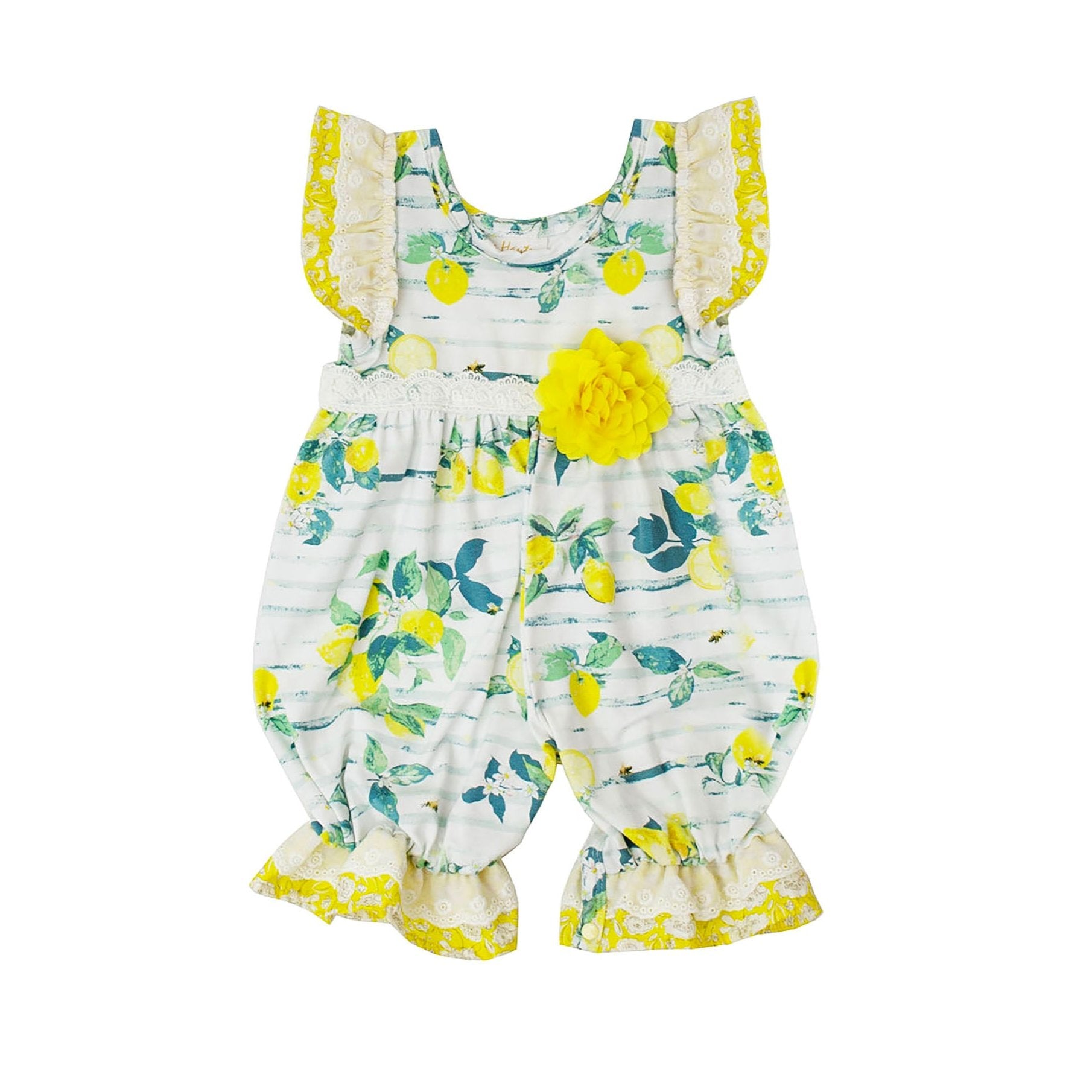Premium Quality Lemon Drop Romper for Newborn Babies - Haute Baby