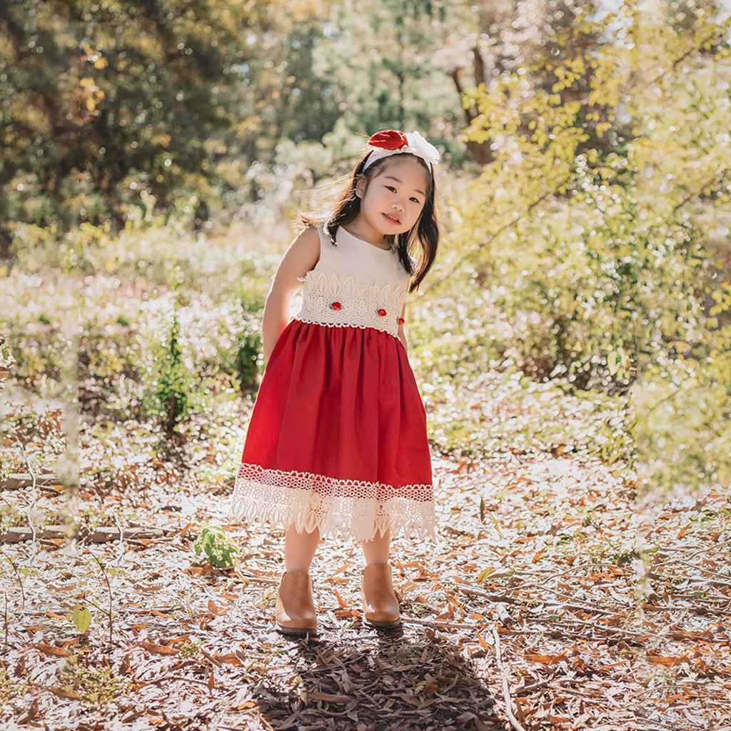 Premium Quality Tis The Season Dress for Baby Girls 