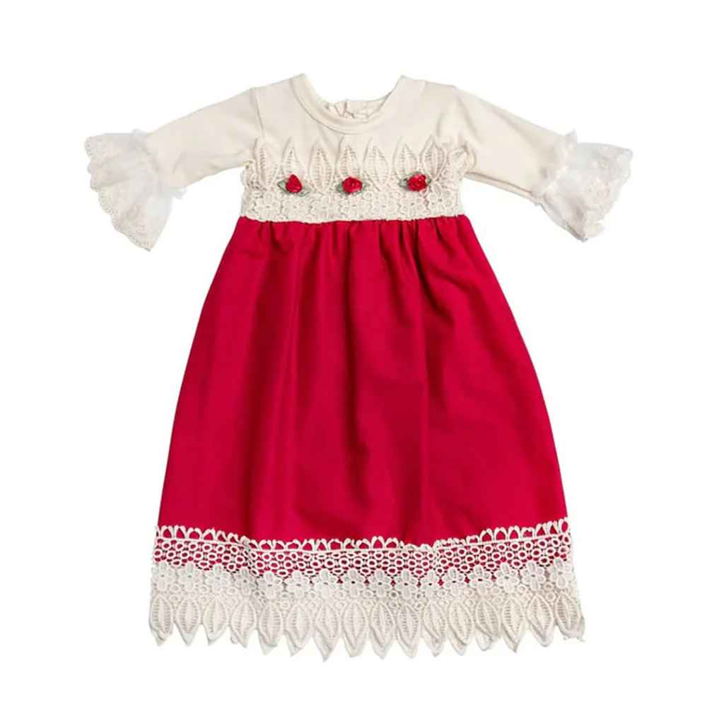 Premium Quality tis-the-Season-Gown for Baby Girls - Haute Baby