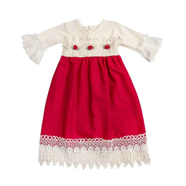 Premium Quality tis-the-Season-Gown for Baby Girls - Haute Baby