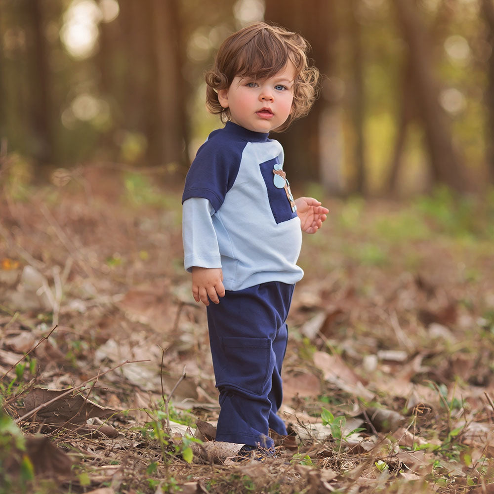 Shop Babys In Blue Infant Toddler Boys Pant Set 