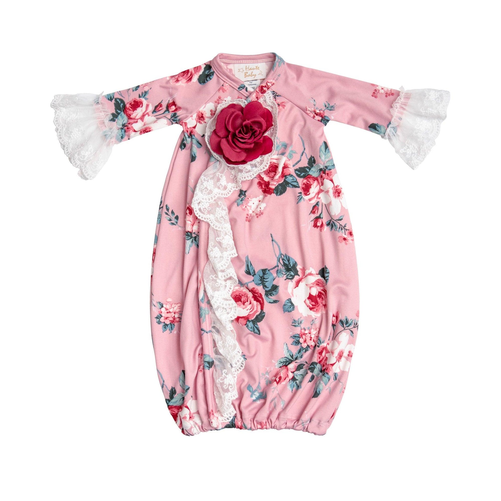 Shop Best Quality Mauve Garden Gown for Baby Girls - Haute  Baby