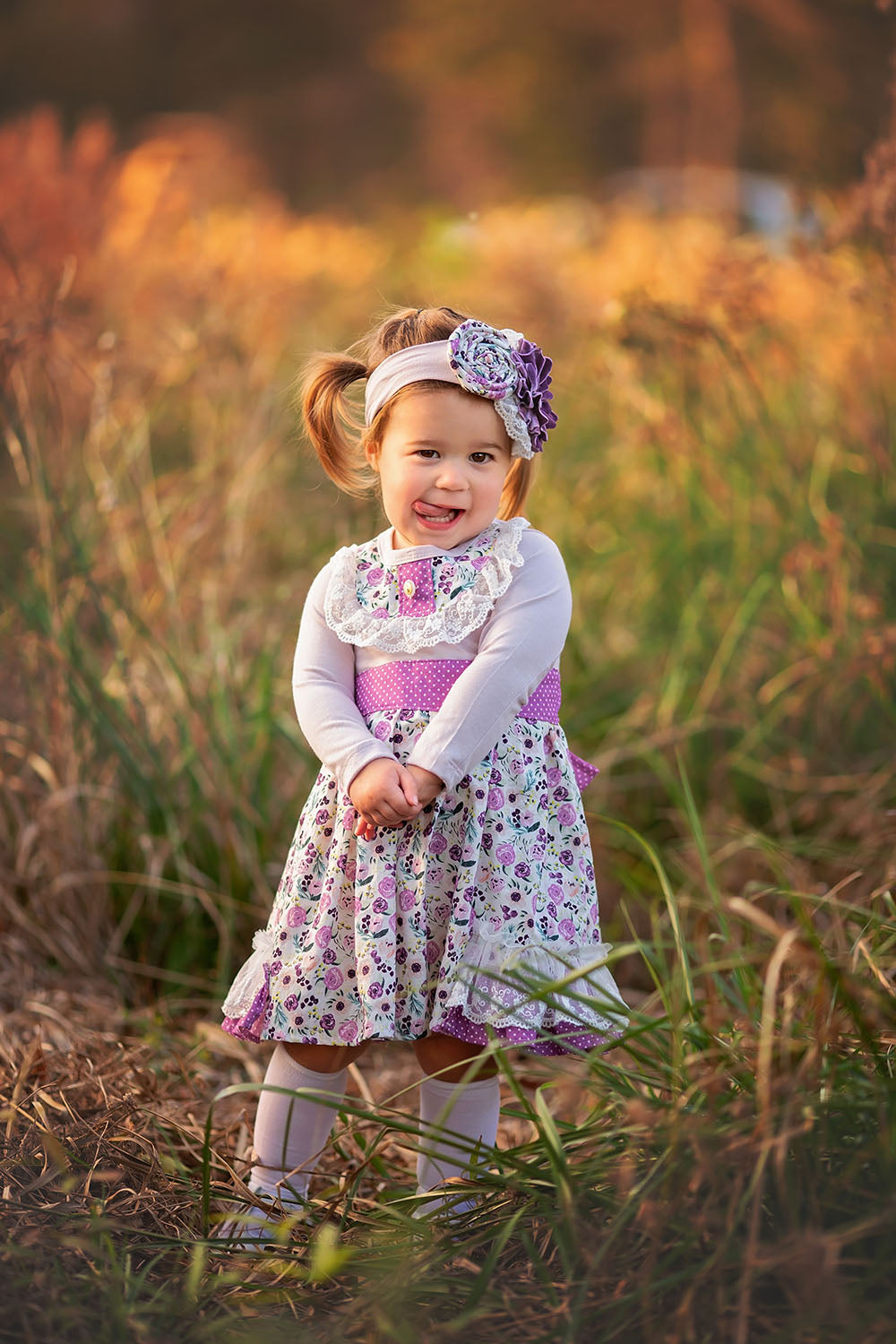 Shop Best Quality Plum Perfect Dress for Baby Girls 
