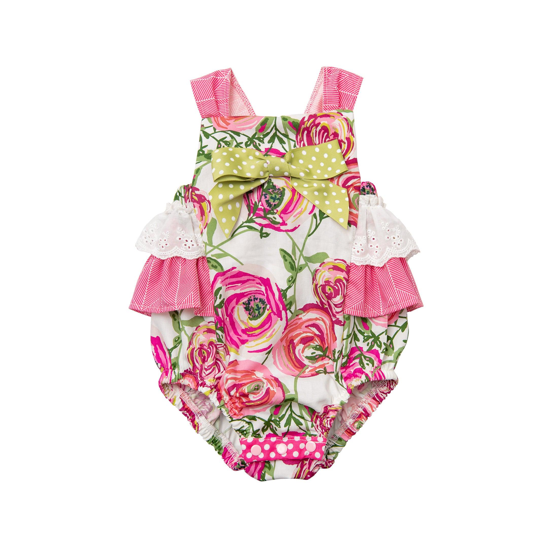 Shop Blooming Aisle Sunsuit for Newborns and Toddlers - Haute Baby