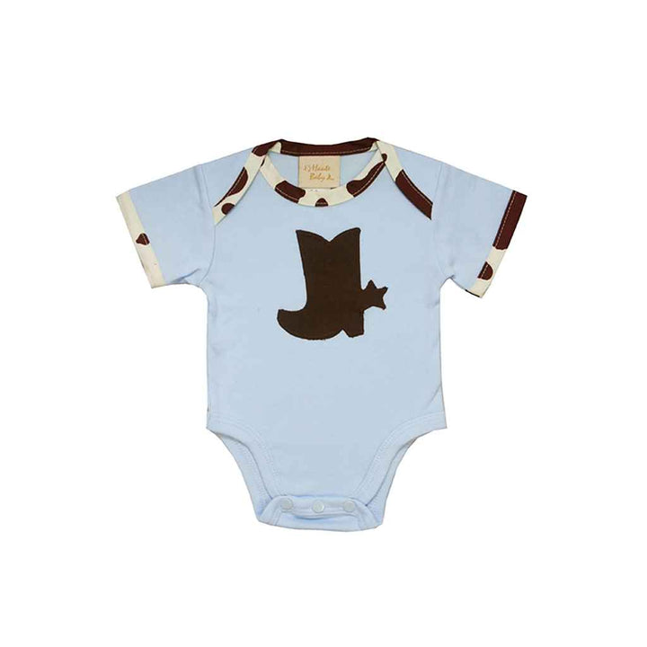Shop Chuckwagon Gang Baby Boy Ss Onesie Online - Haute Baby