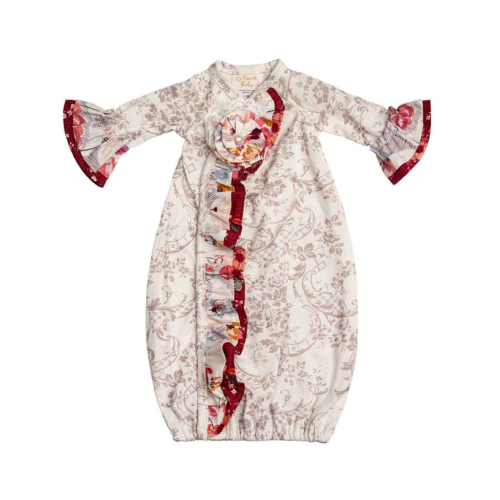 Shop Rosewood Gown for Baby Girls Online - Haute Baby