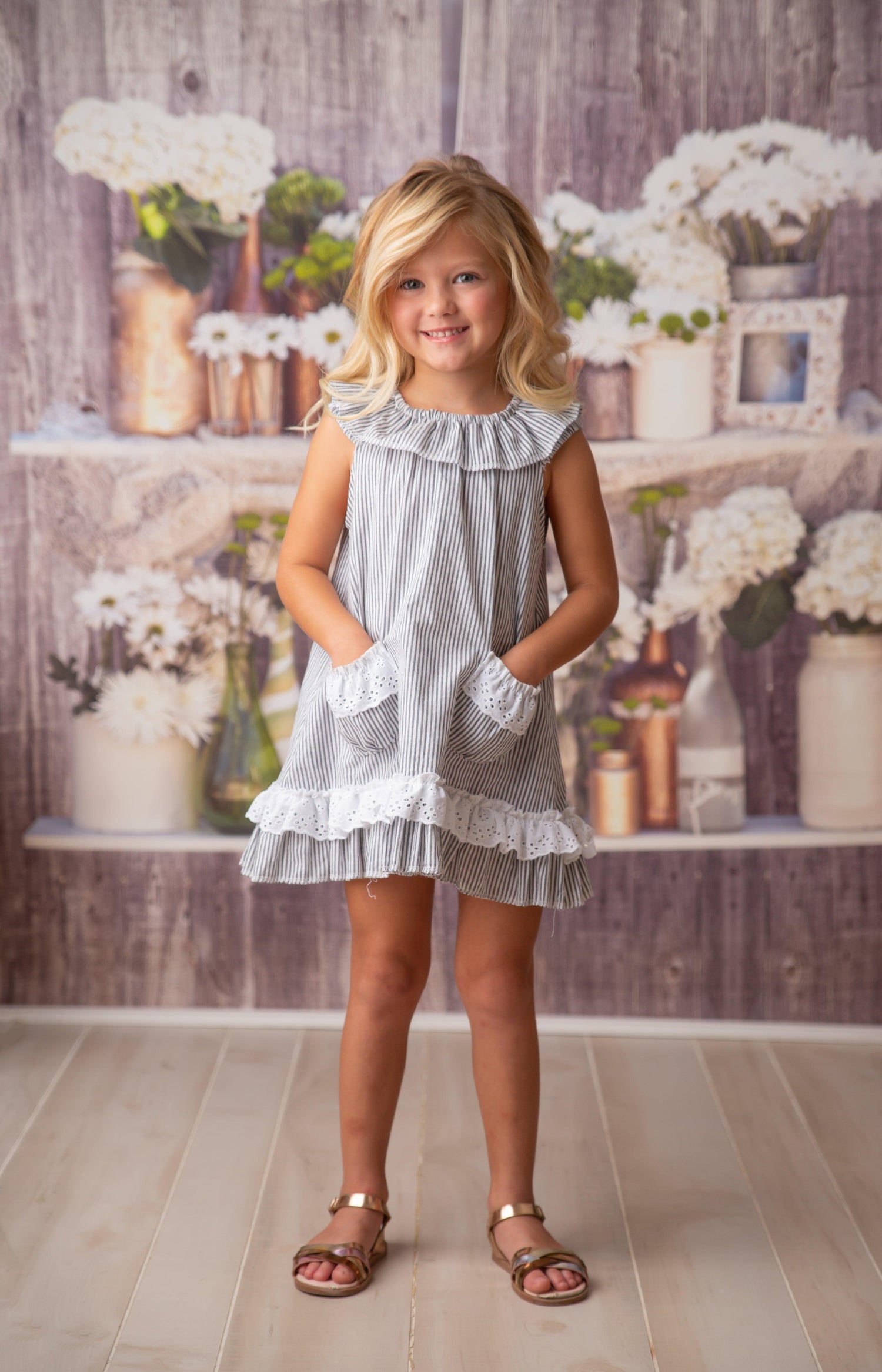 Best Quality Summer Time Little Big Girls Dress
