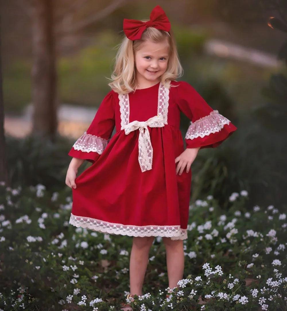 A Time To Treasure Big Girls Holiday Dress - Haute Baby