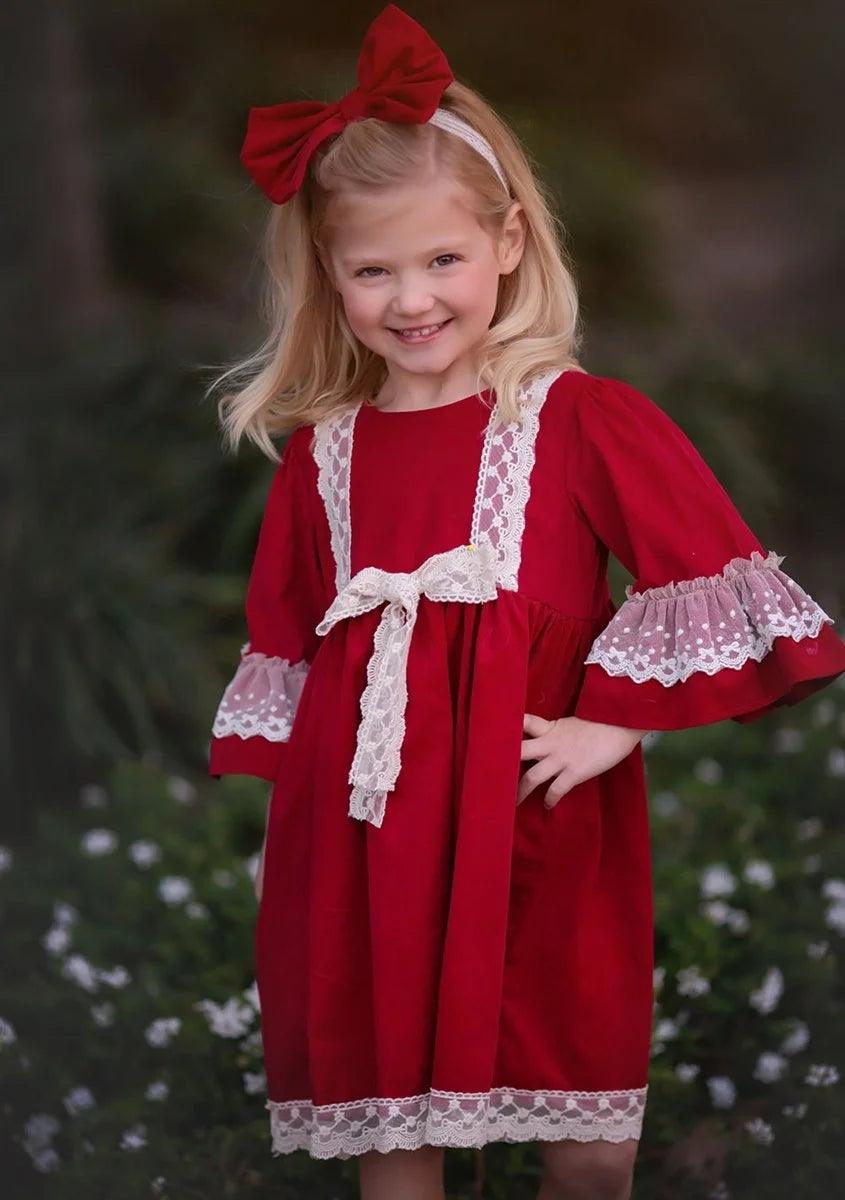 A Time To Treasure Big Girls Holiday Dress - Haute Baby