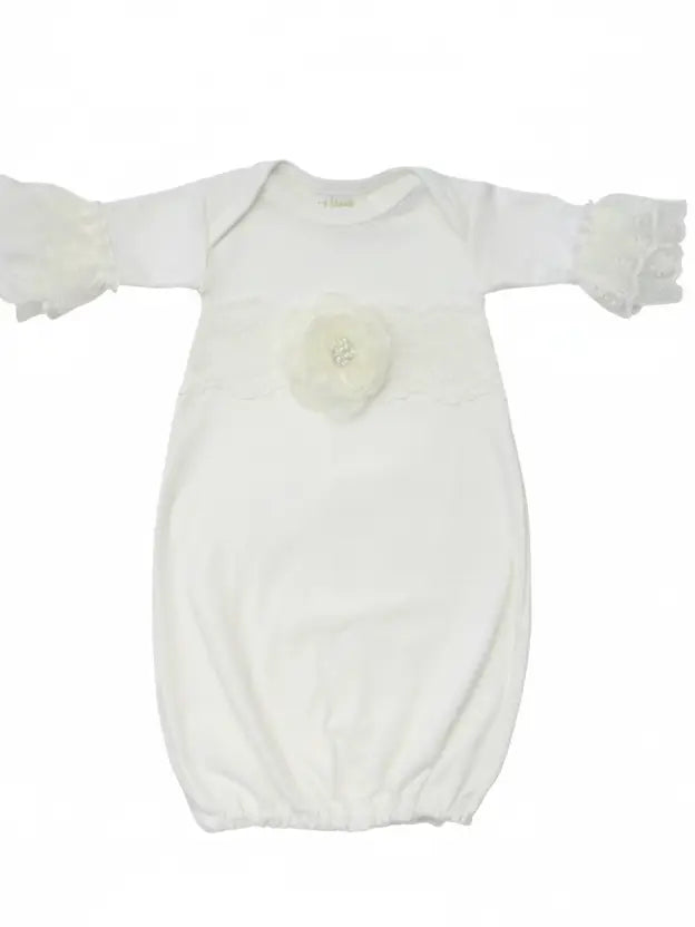 Haute Baby Innocence Baby Gown For Newborn Girl