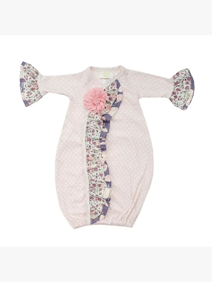 Haute Baby Blush and Fog Girl Gown for Infants&nbsp;