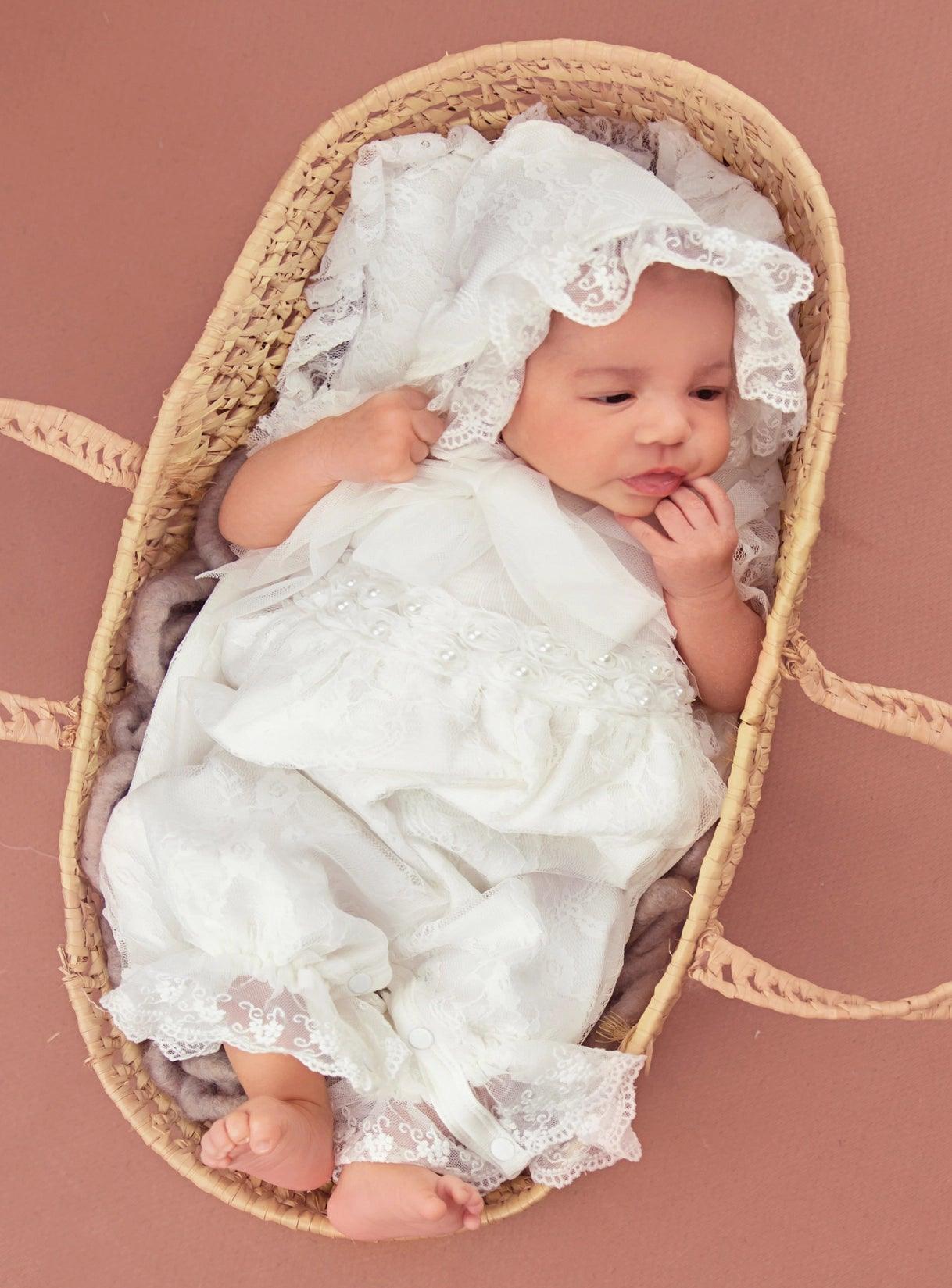 Anna Corinne Heirloom Bonnet - Haute Baby