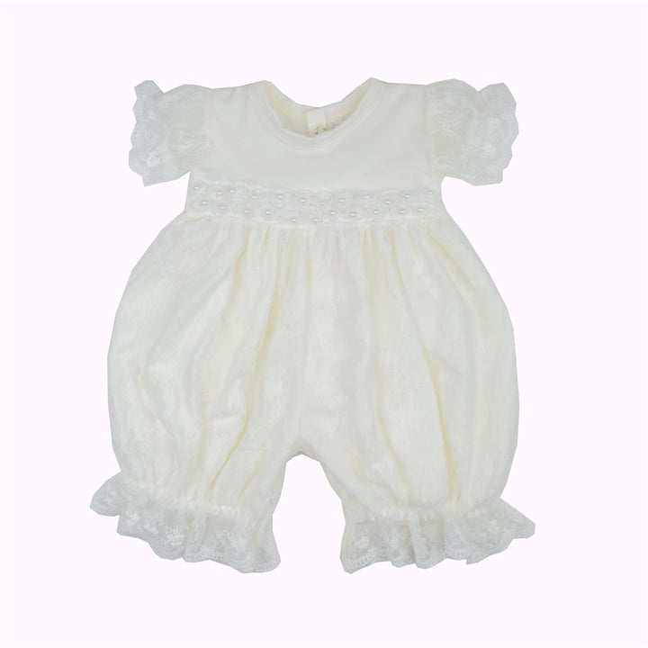 Anna Corinne Infant Girls Heirloom Romper - Haute Baby