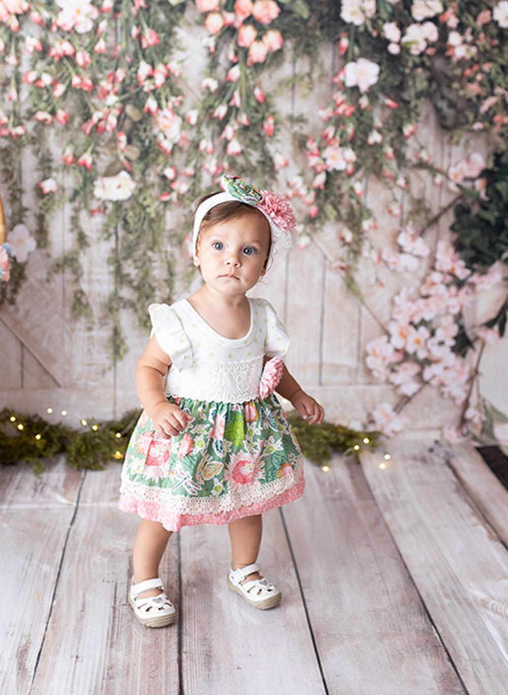 April Meadow Diaper Dress - Haute Baby