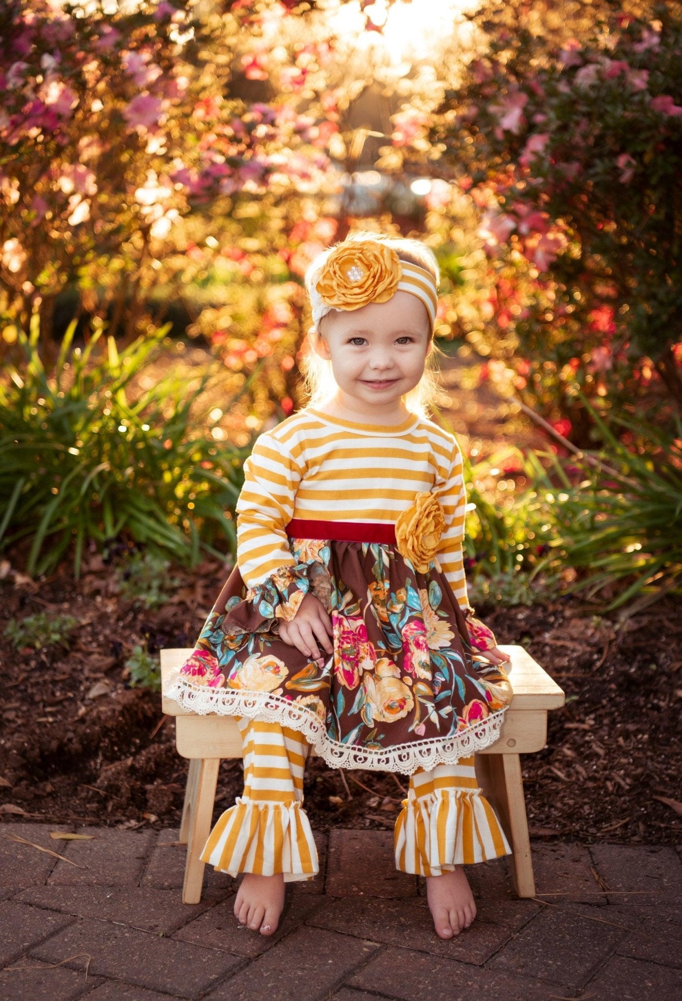 Autumn Bloom Clippie Bow - Haute Baby