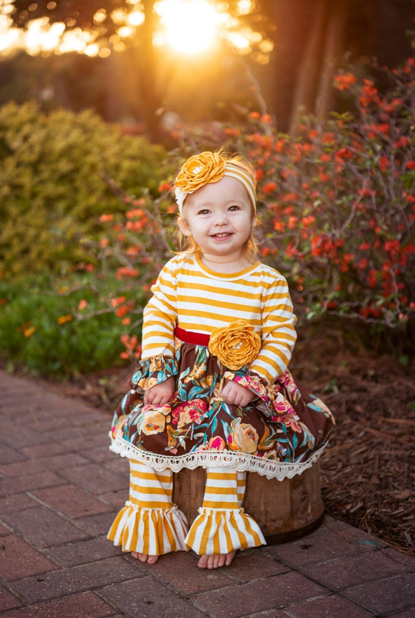 Autumn Bloom Swing Set - Haute Baby