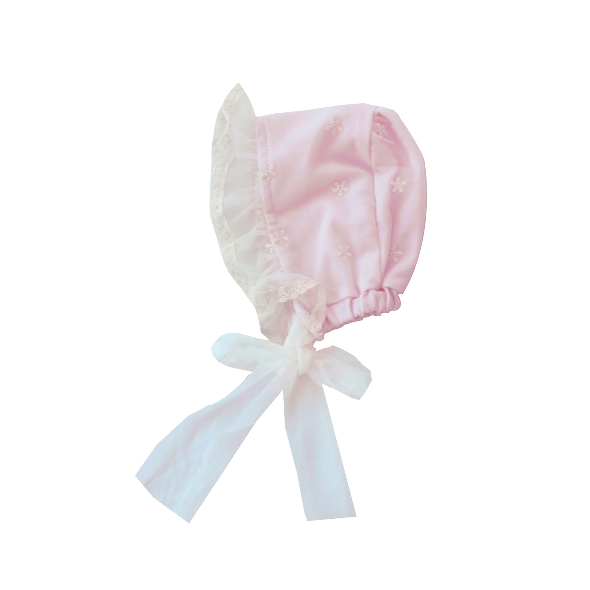 Everly Pink Bonnet by Frilly Frocks