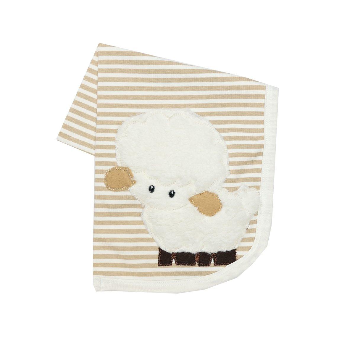 Haute Baby Little Lamb Matching Receiving Blanket