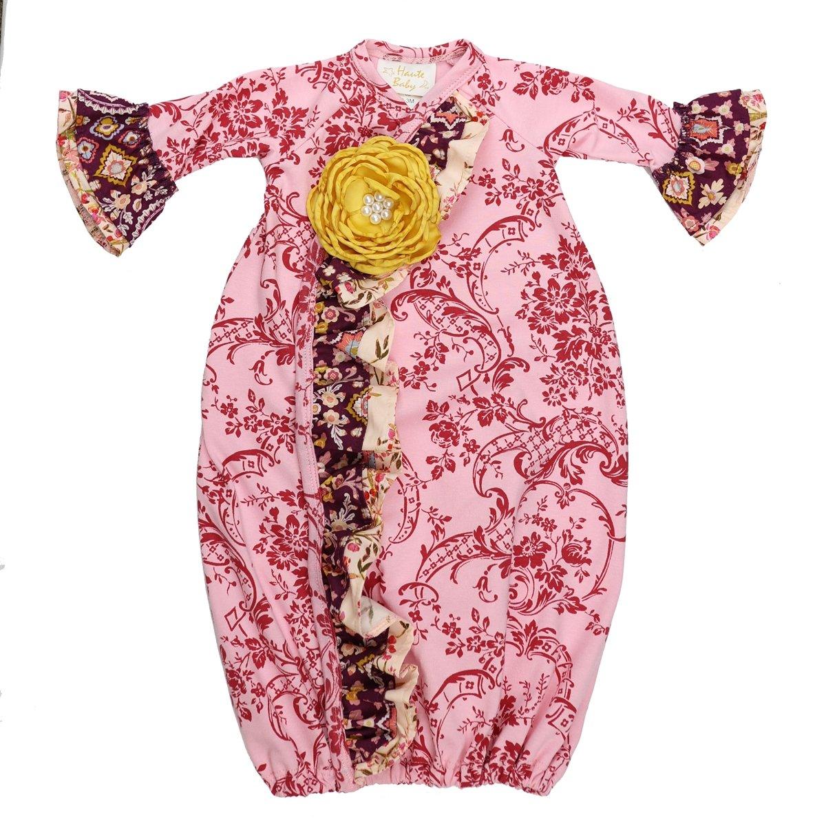 Best Quality Cranberry Garden Gown for Baby Girls - Haute Baby