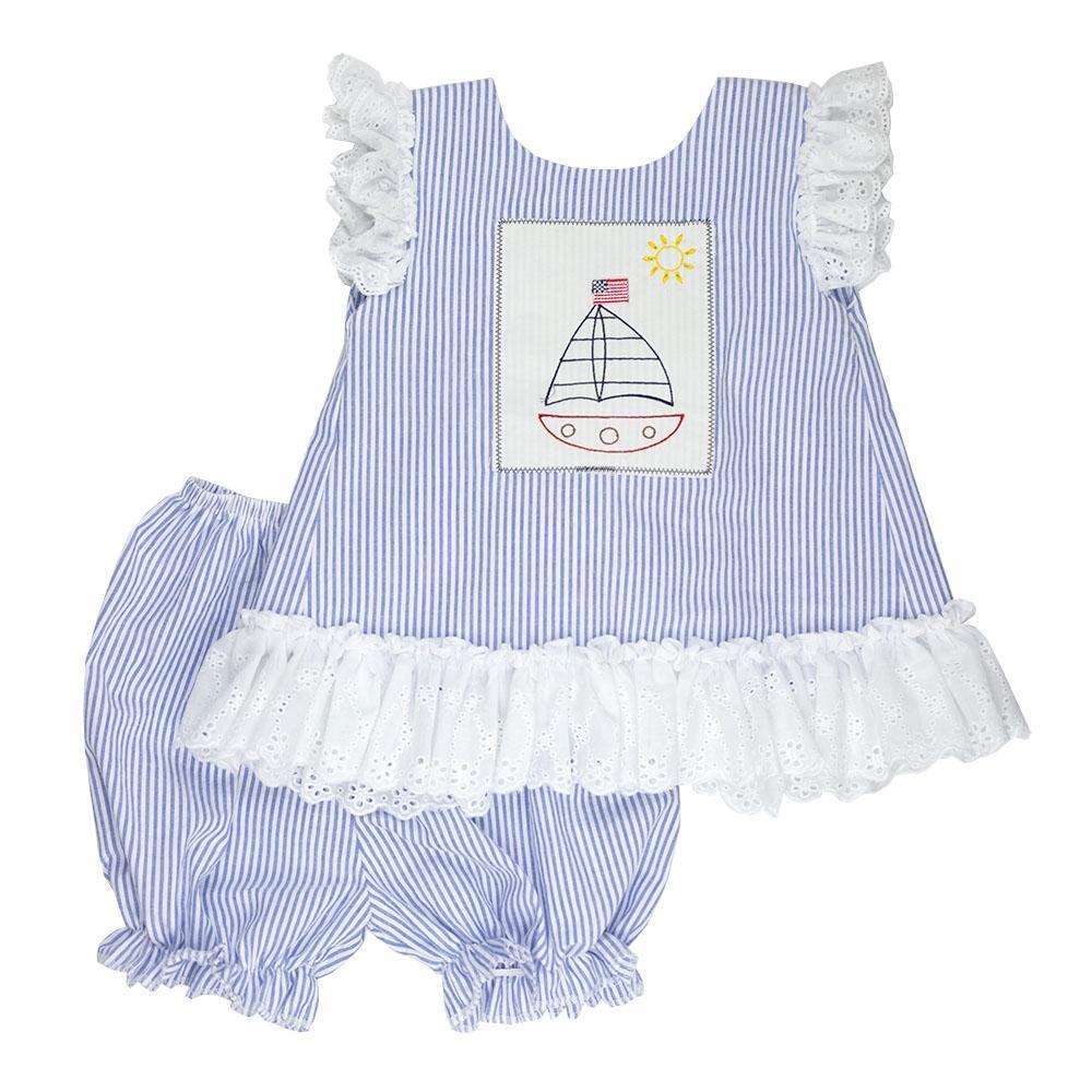 Best Quality Sail Away Little Girls Tunic Set for Baby Girls - Haute Baby
