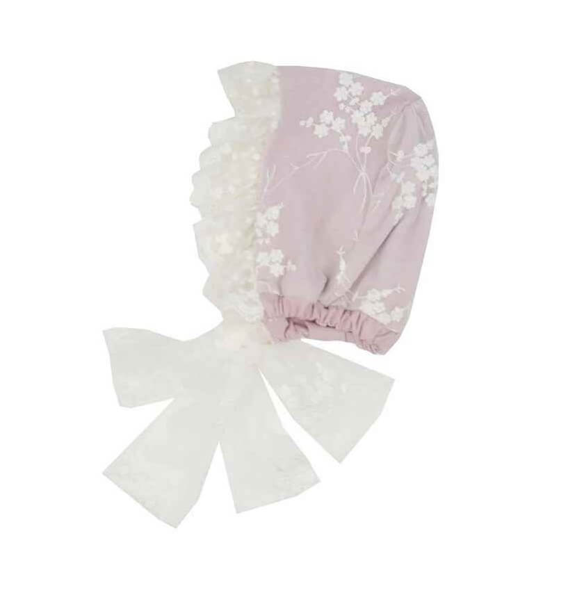 Buy Lilac Mist Matching Bonnet for Newborns - Haute Baby