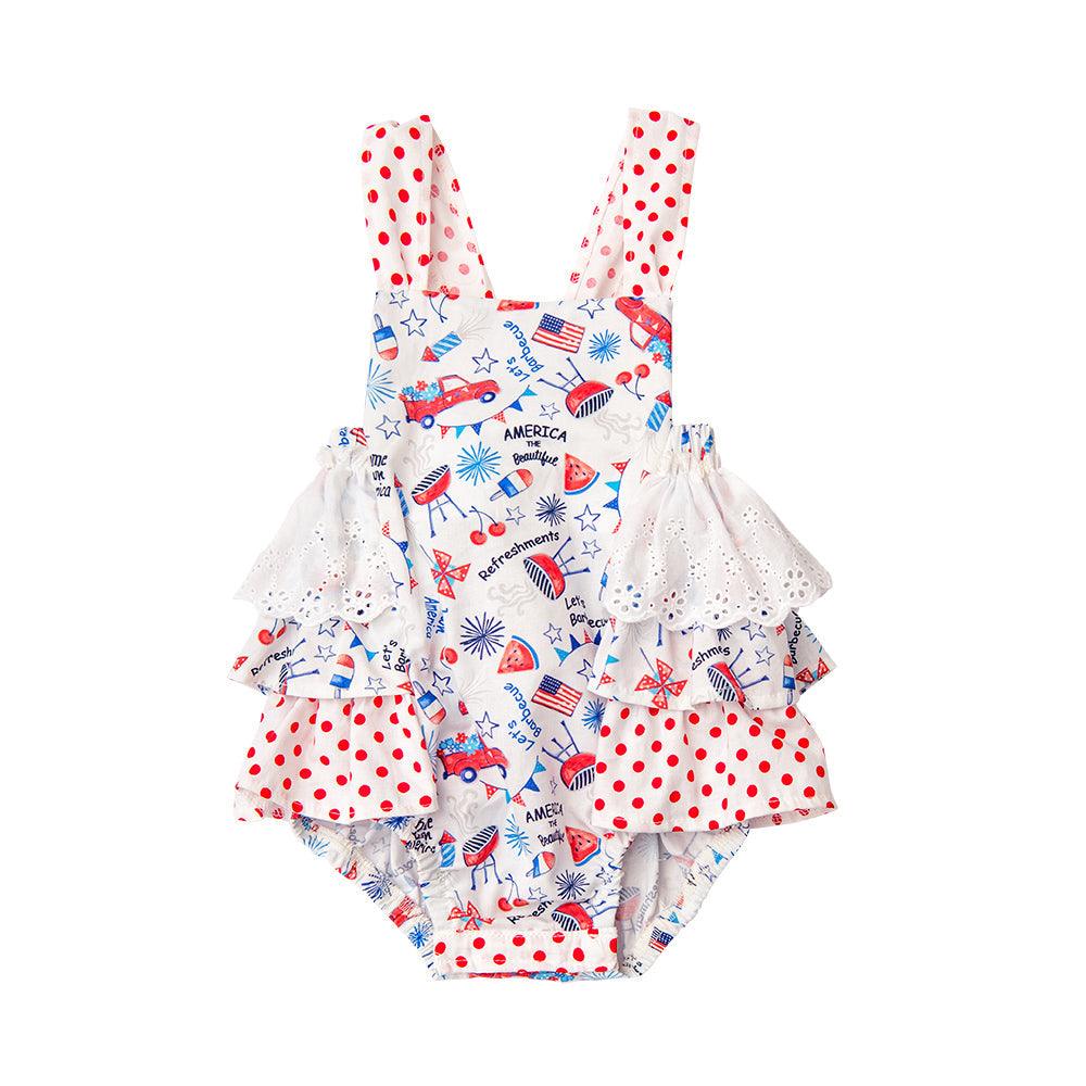 Buy Stars and Stripes Sunsuit for Newborn Babies - Haute Baby