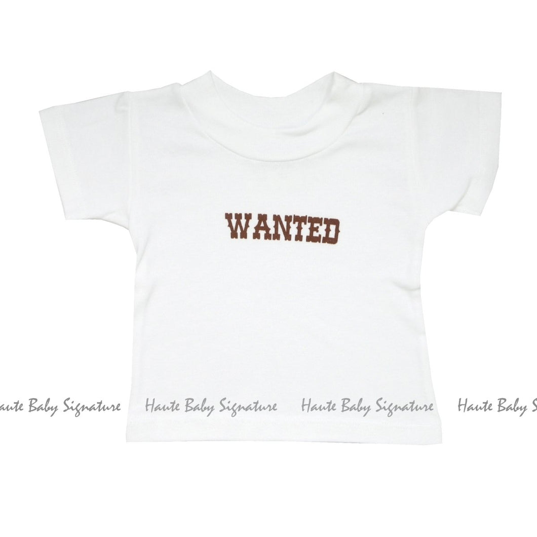 Haute Baby Chuckwagon Gang Infant & Toddler Boy Wanted SS Tee