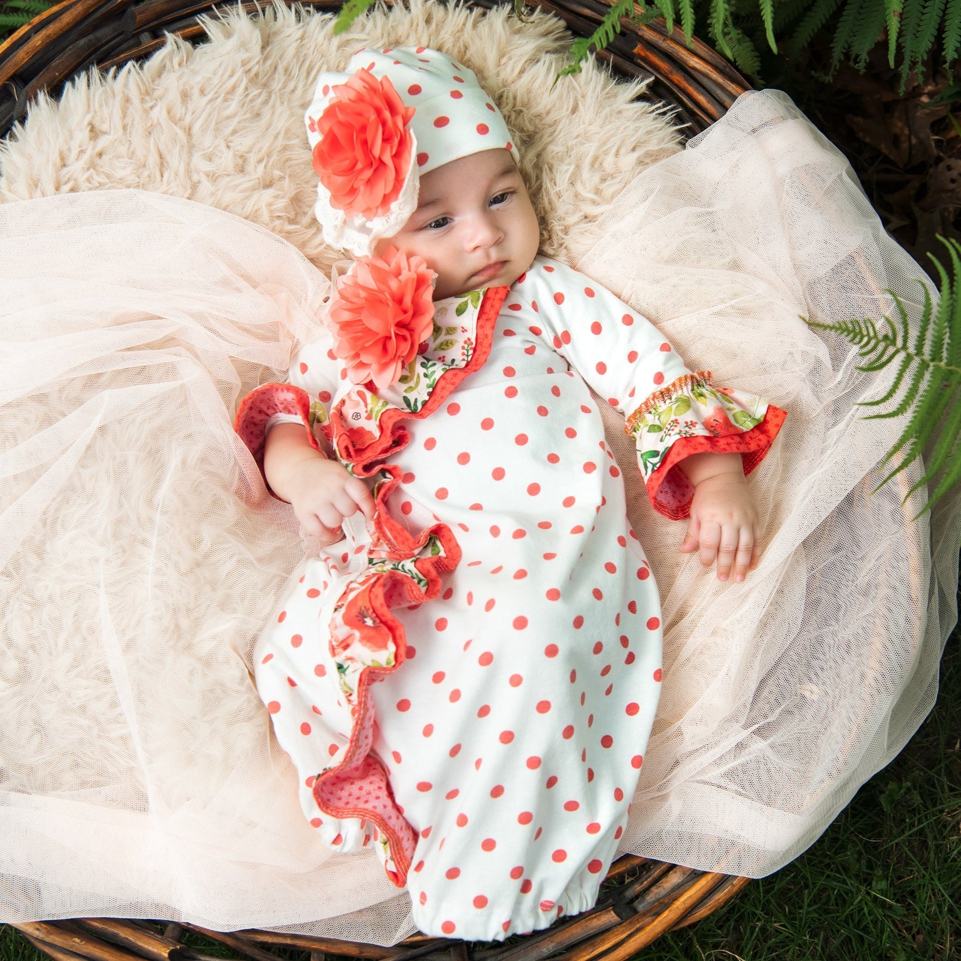 Haute Baby Poppy Garden Gown