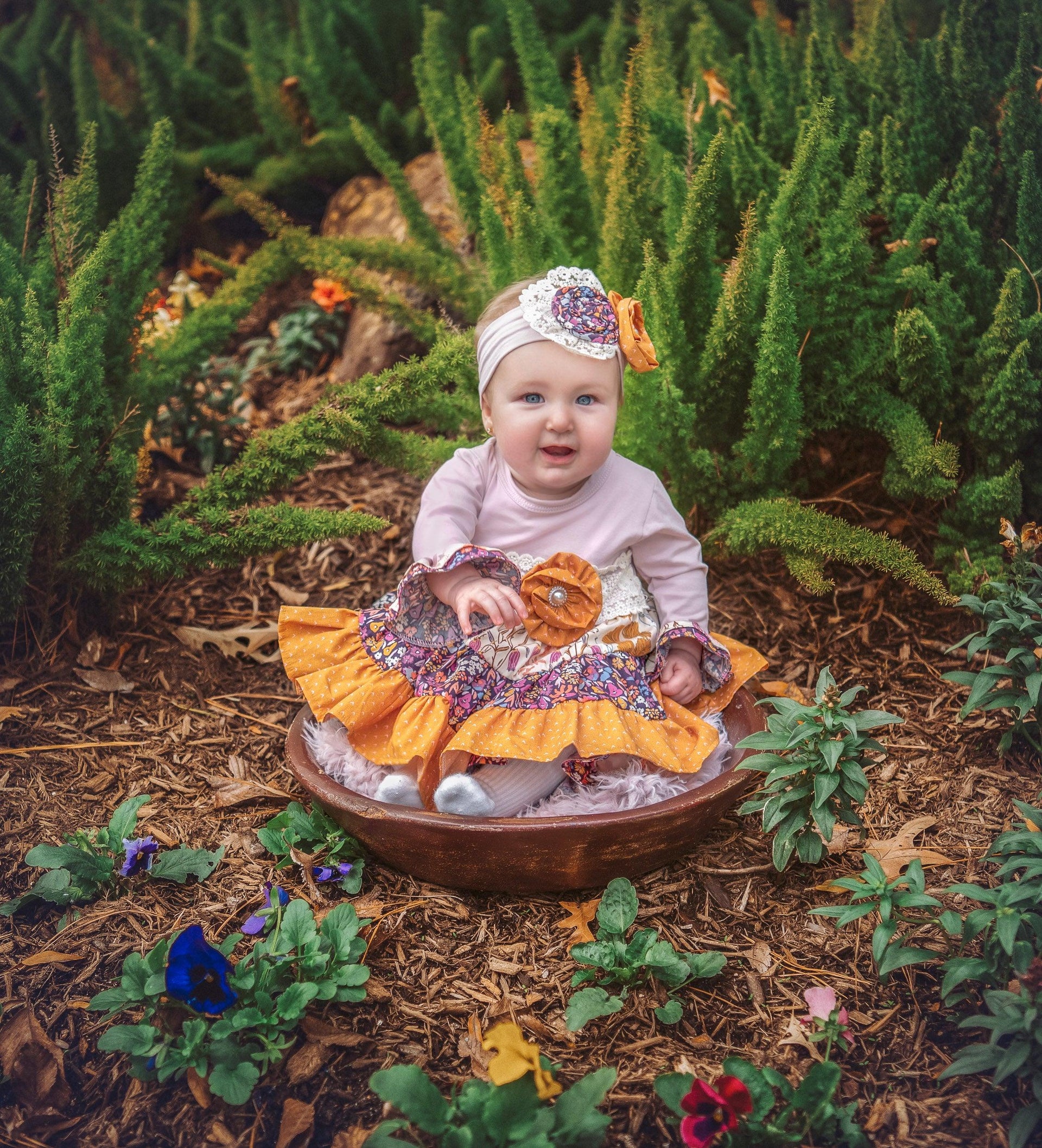 Haute Baby Plum Pretty Headband