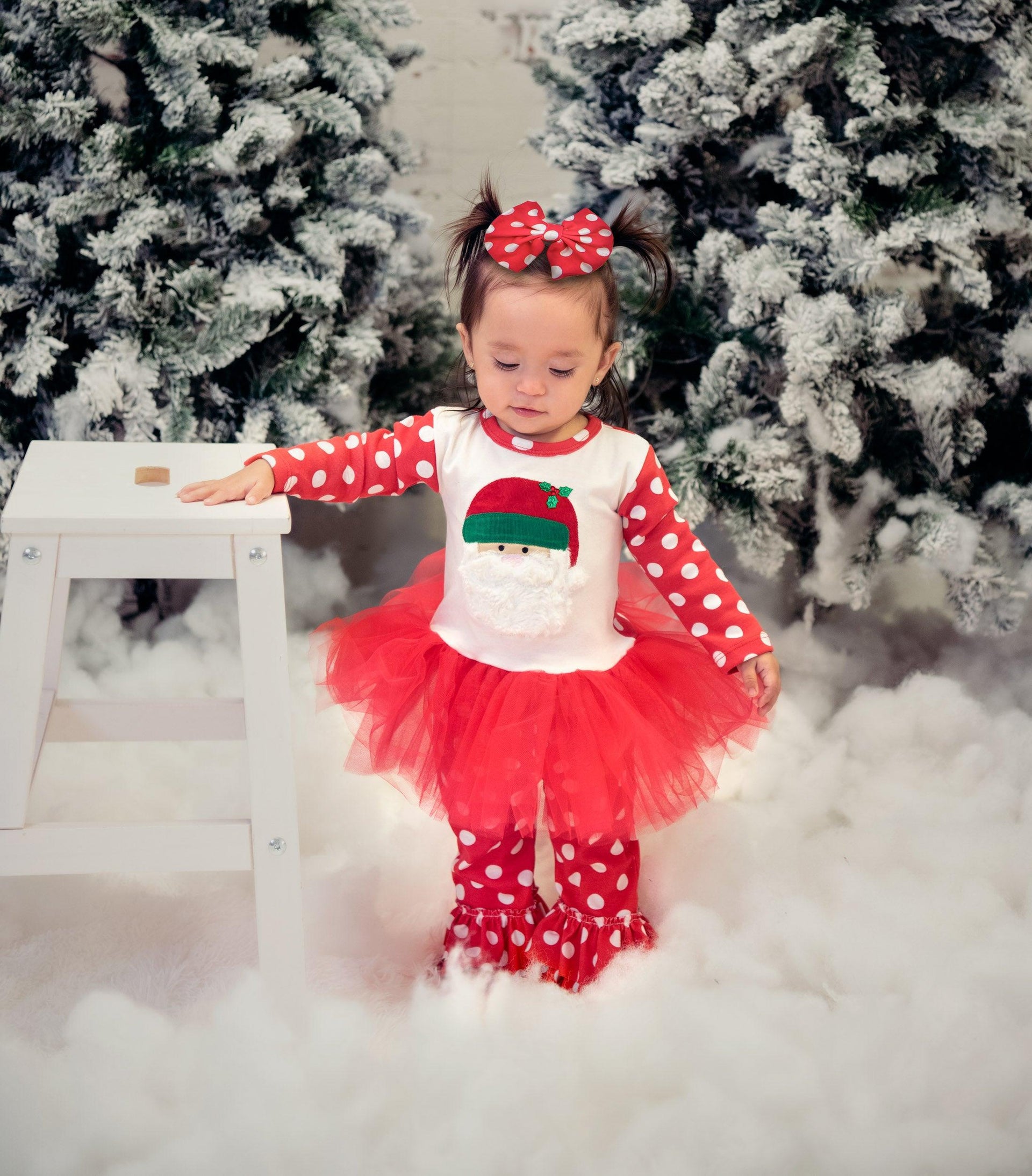 Haute Baby Santa's Helper Clippie Bow