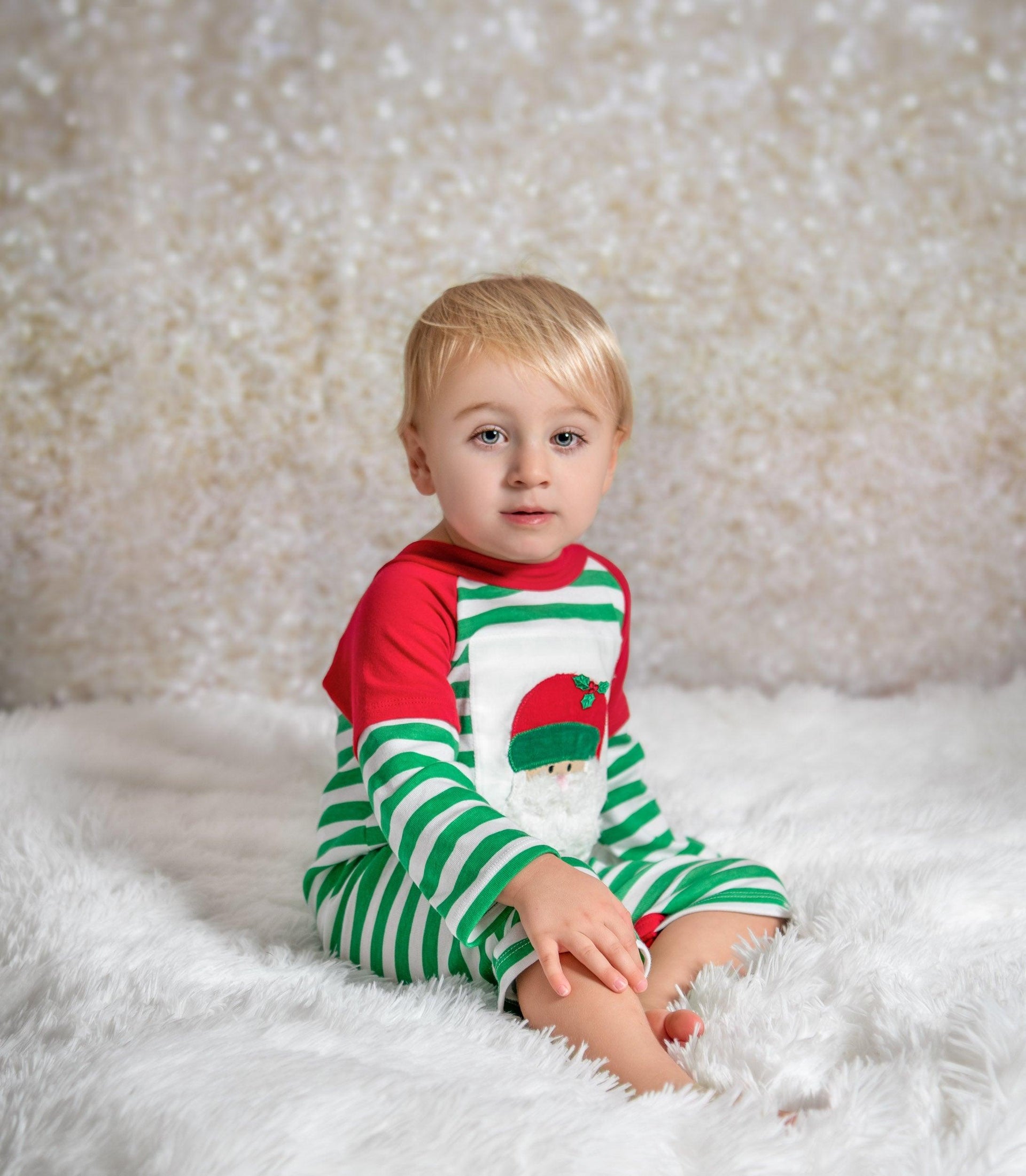 Haute Baby Santa's Helper Boy Romper