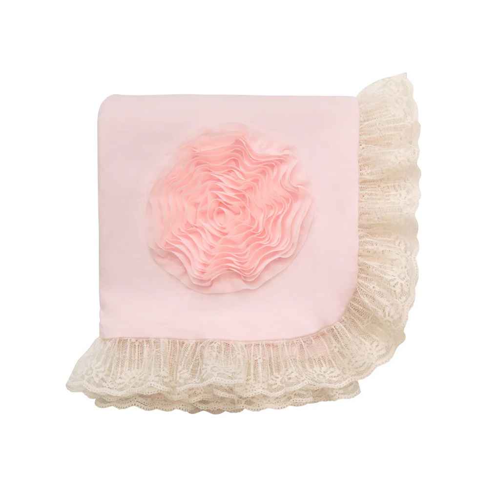 Haute Baby Pink Lullabye Receiving Blanket