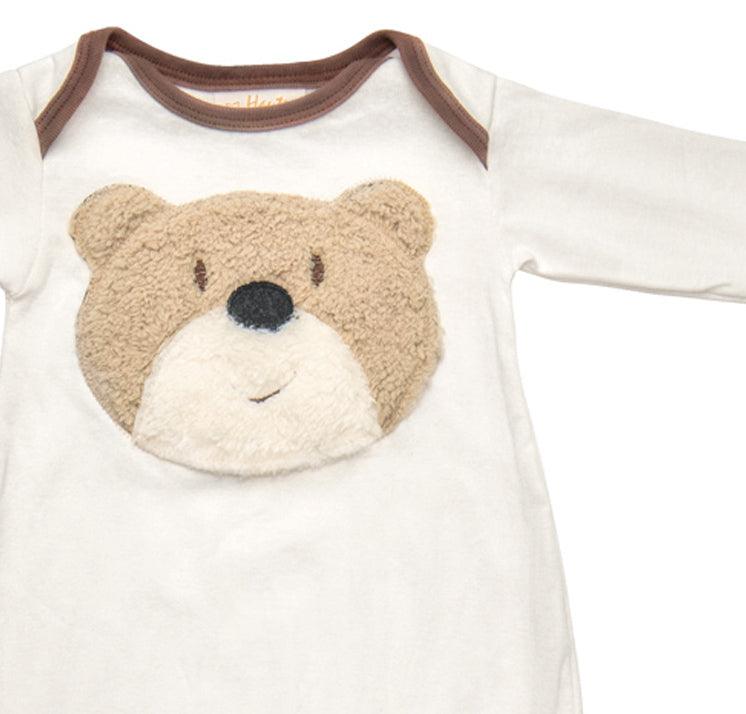 Haute Baby Bear Wear Newborn Boy Gown Dress