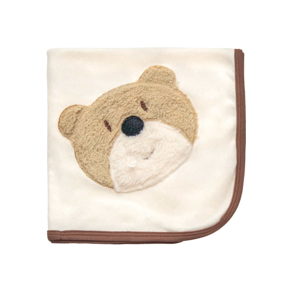 Haute Baby Bear Wear Receiving Blanket