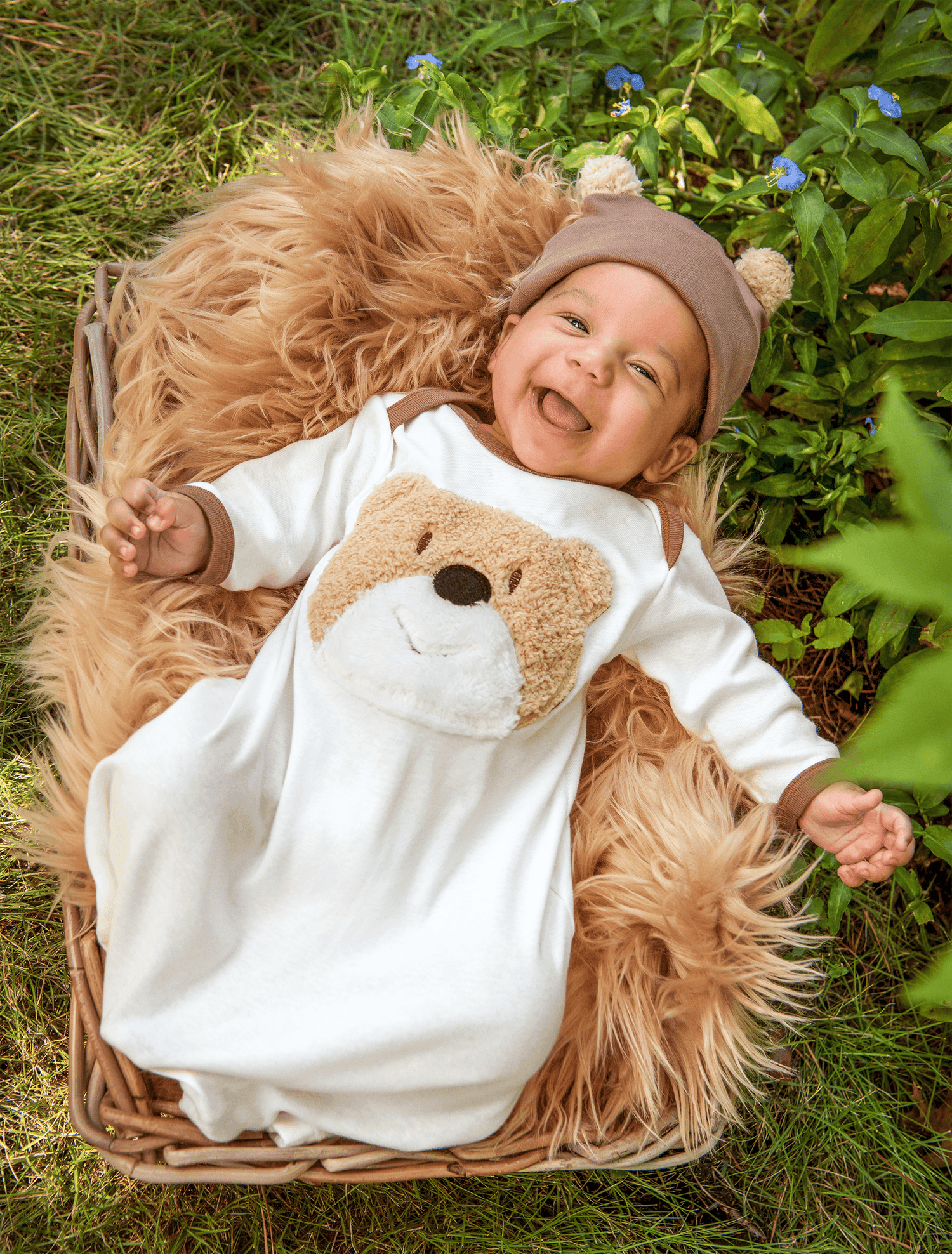 Haute Baby Bear Wear Newborn Boy Gown