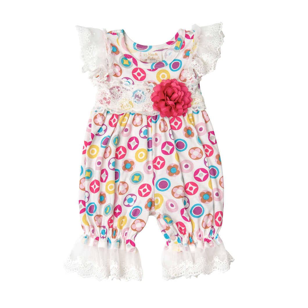 Haute Baby Spring Special Pink Baby Romper