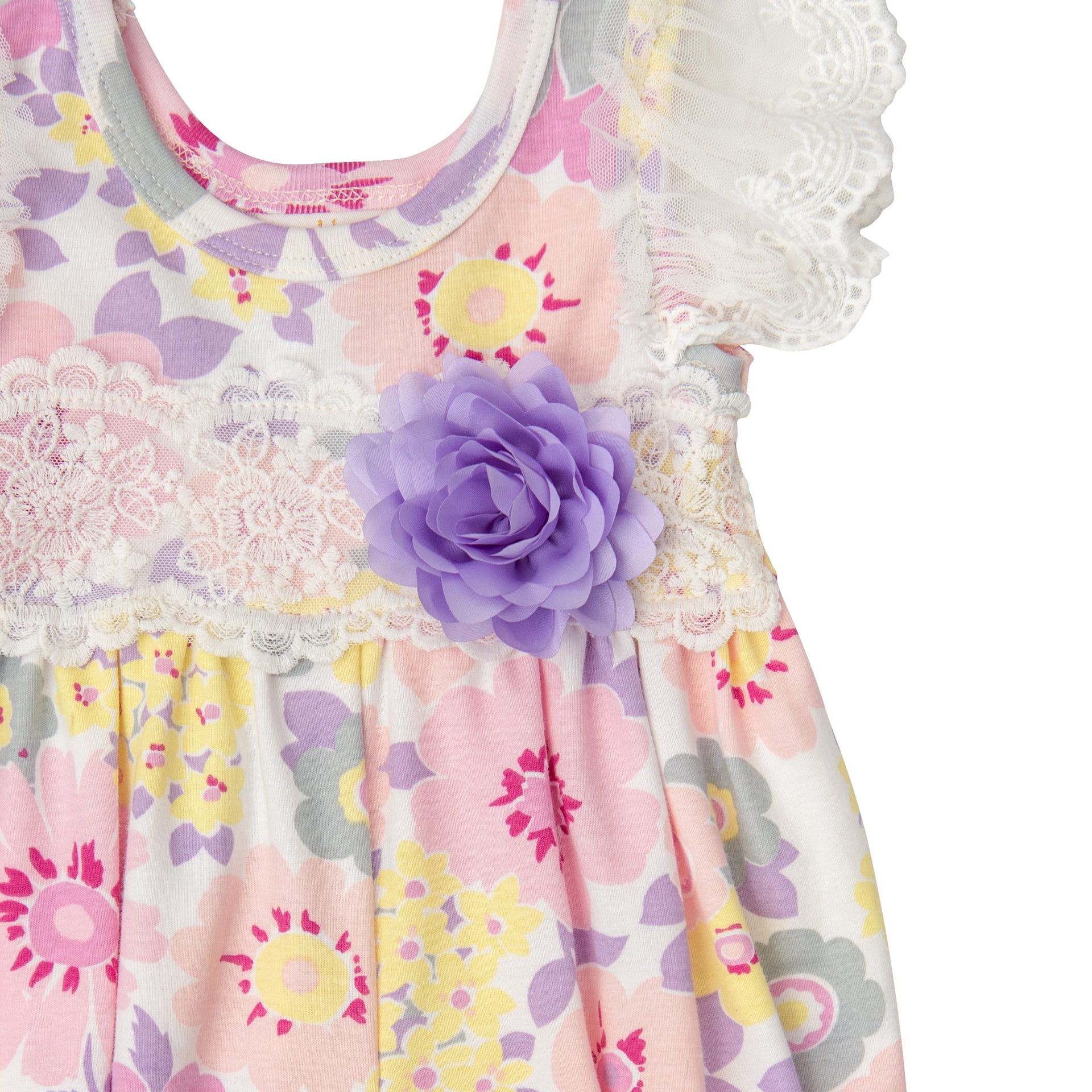 Spring Special Floral Bouquet Baby Romper
