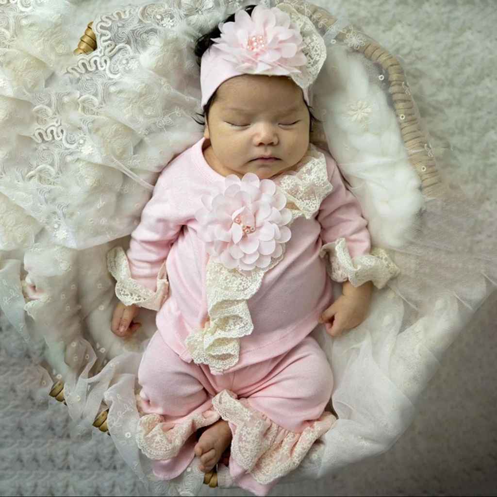 Online Chic Petit Infant Girls Criss Cross Pant Set for Sale