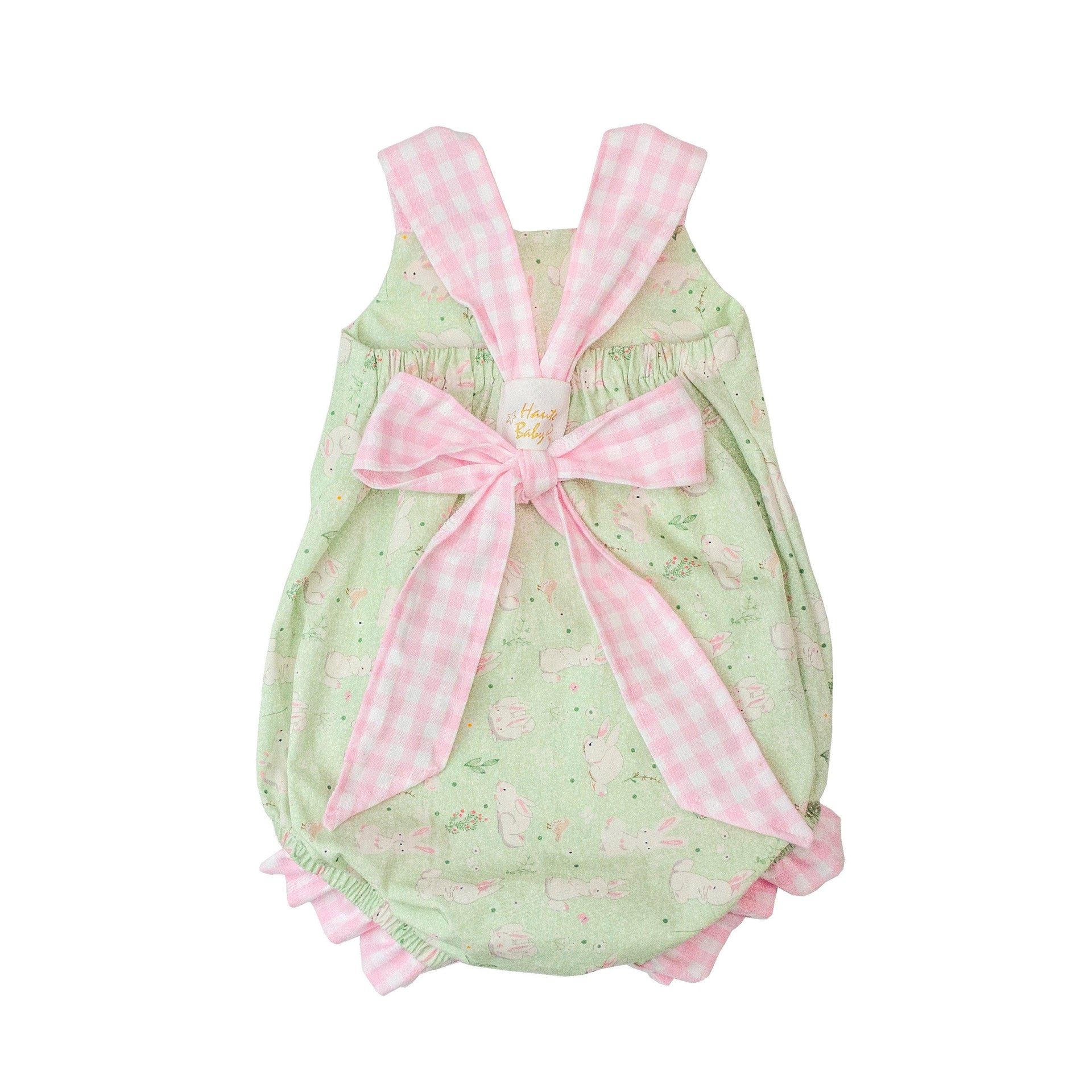 Premium Quality Bunny Love Little Girls Easter Romper 