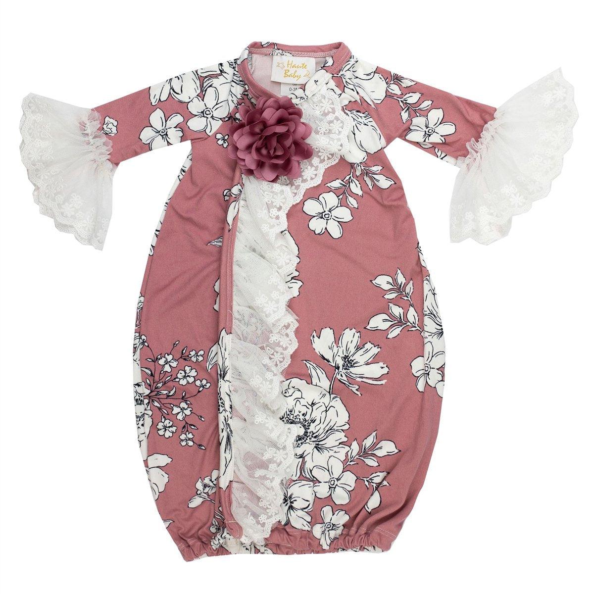 Premium Quality Sweet Blush Gown for Baby Girls - Haute Baby